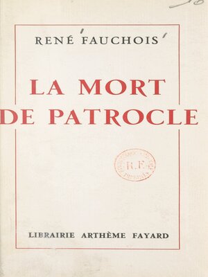 cover image of La mort de Patrocle
